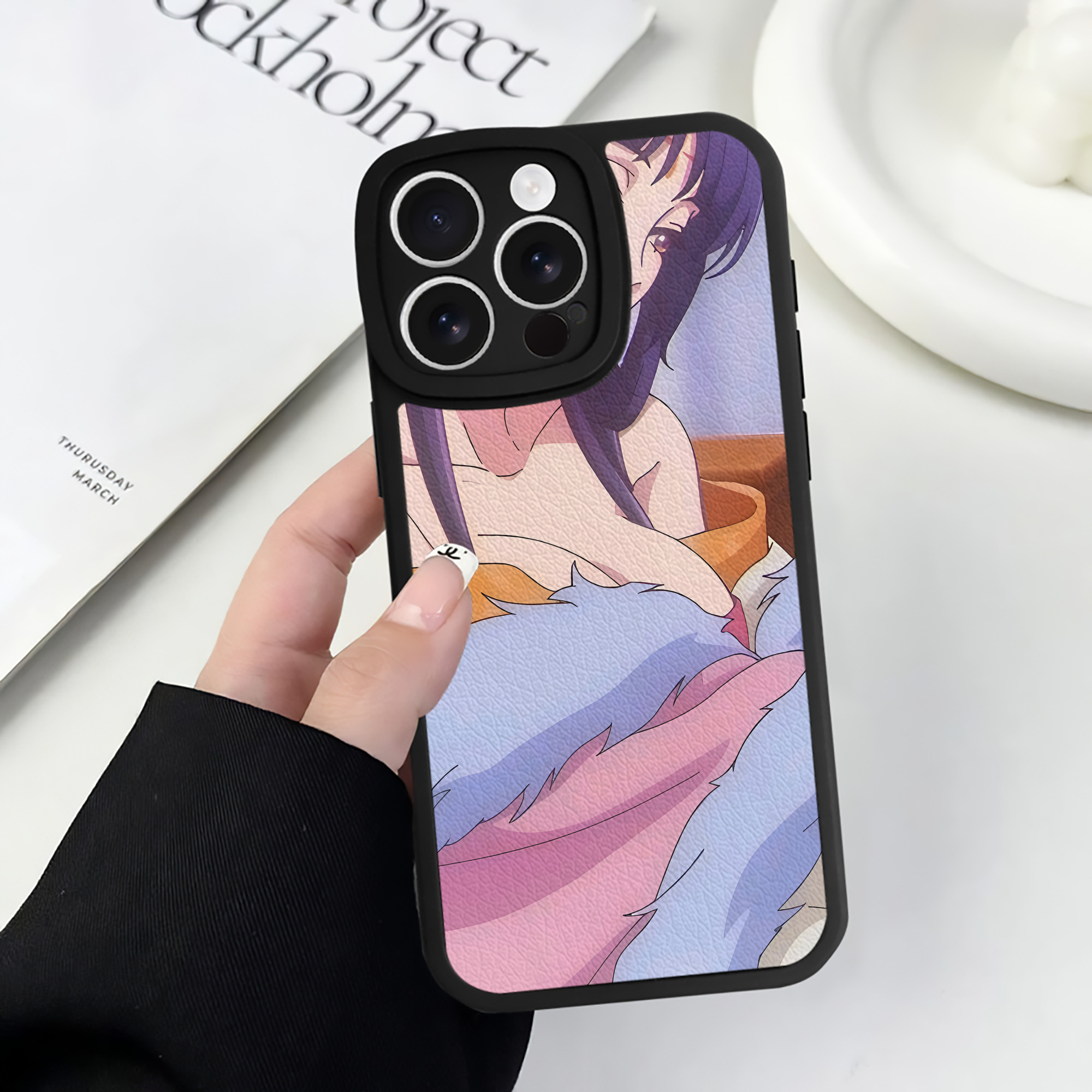 薬屋のひとりごと The Apothecary Diaries 【iPhone 16シリーズ対応】シリコンスマホケース（レザー調） 材質：シリコン